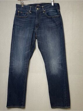 Polo Ralph Lauren Varick Slim Straight Jeans 32x30 Dark Wash Stretch Denim